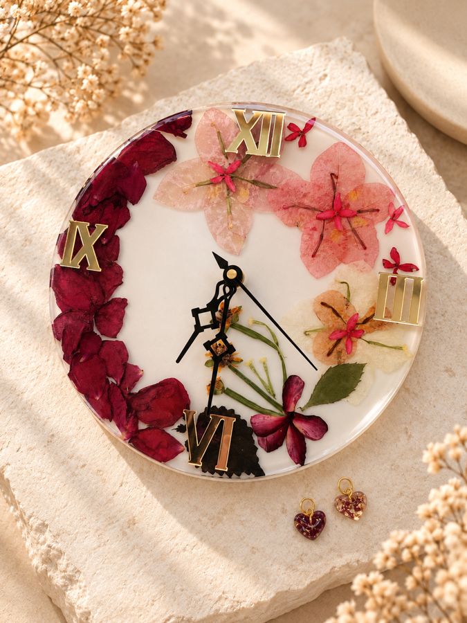 Clock by Singh's Resin Art