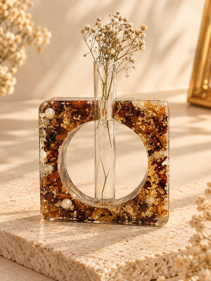 Vase by Singh's Resin Art